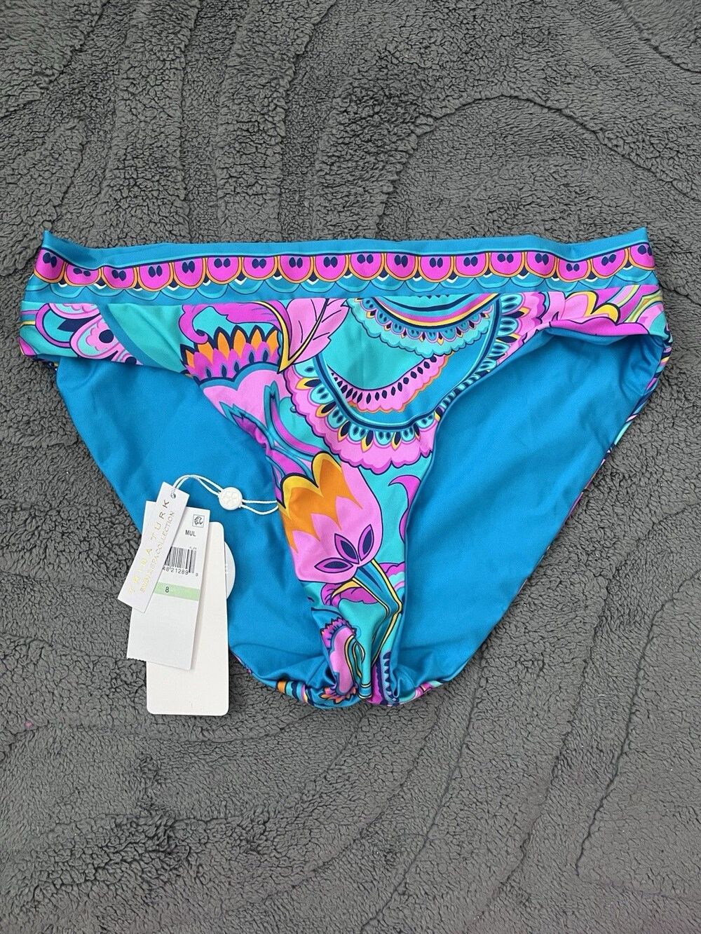 New Women’s Trina Turk Swimsuit Bottom Reversible Size 8